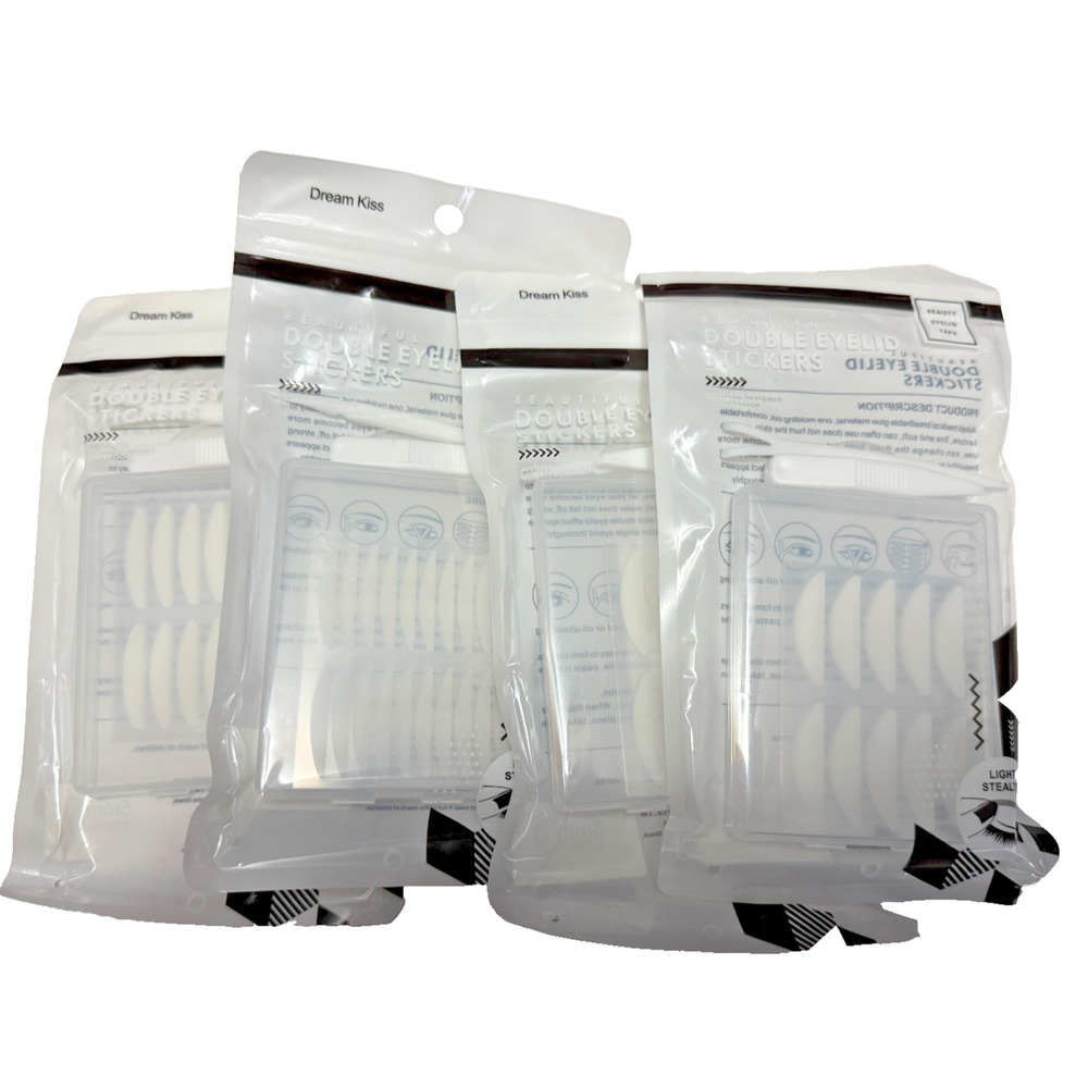 Dream Kiss Double Eyelid Tape 5mm Light Stealth Invisible Eye Lift Strips 4 Pack